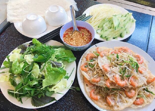 Bánh xèo tôm nhảy