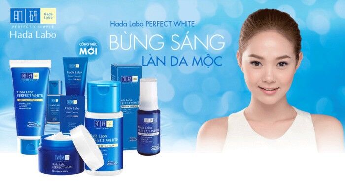 Kem dưỡng trắng da mặt Hada Labo Perfect White