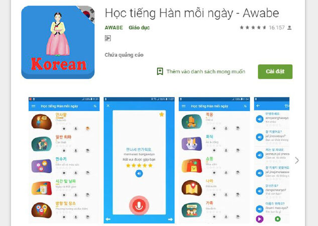 Học tiếng Hàn hàng ngày - Awabe