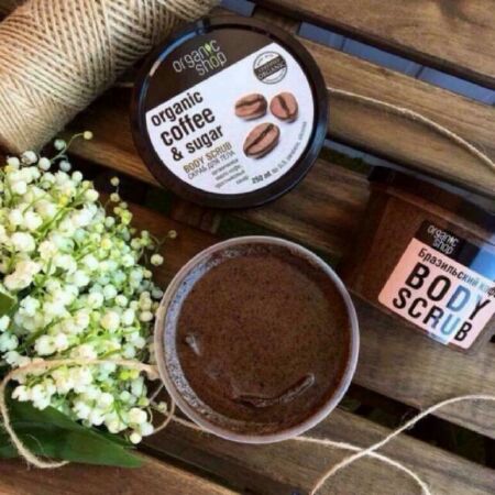 Kem tẩy tế bào chết da toàn thân Organic Shop Organic Coffee & Sugar Body Scrub