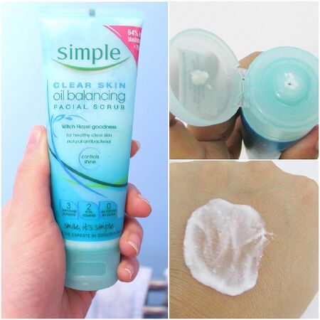 Tẩy Tế Bào Chết Simple Clear Skin Oil Balancing Facial Scrub