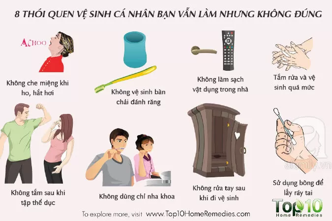 Vệ sinh cá nhân sạch sẽ
