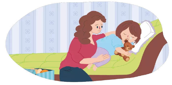 Quan tâm đến tâm trạng của trẻ