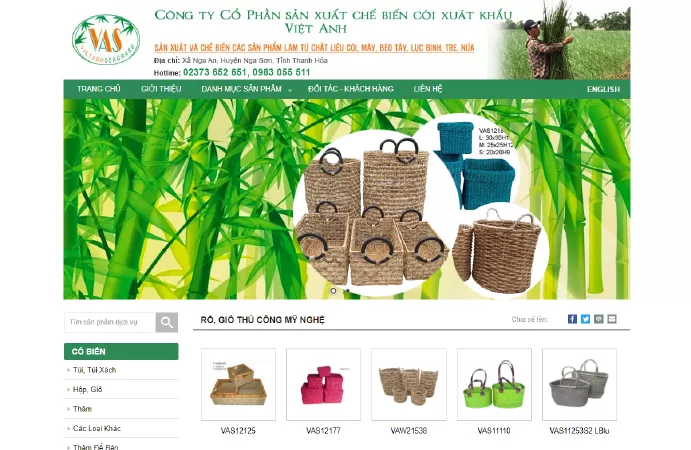 Cói Xuất Khẩu Việt Anh - Công Ty CP Sản Xuất Chế Biến Cói Xuất Khẩu Việt Anh