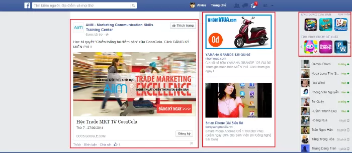 Quảng cáo trên facebook