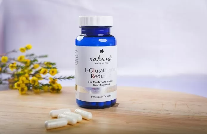 Viên uống trắng da Sakura L-Glutathione Reduced của Mỹ