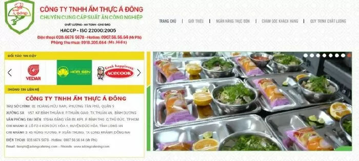 Công ty cung cấp suất ăn công nghiệp tại Đồng Nai Ẩm thực Á Đông