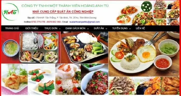 Công ty cung cấp suất ăn công nghiệp tại Bình Dương - Hoàng Anh Tú