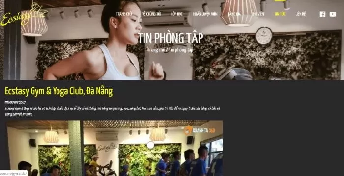 Địa điểm tập yoga tại Đà Nẵng - ecstasy Gym Club