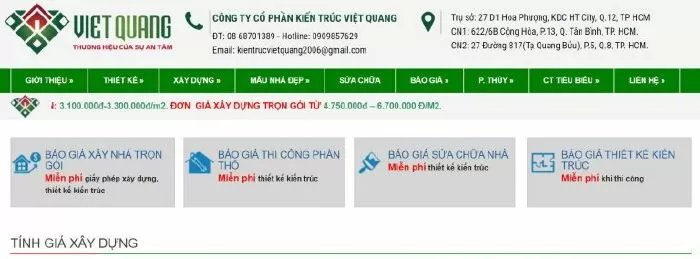 Địa chỉ công ty sửa chữa nhà tại TP HCM - Việt Quang