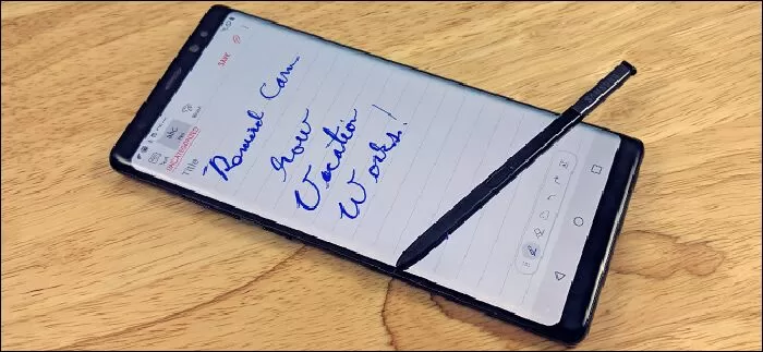 Note các thông tin bằng ứng dụng note có sẵn