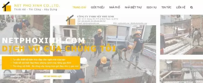 Công ty xây dựng nhà tại Tp HCM - Nét Phố Xinh