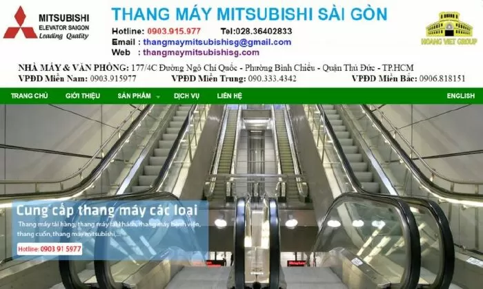 Địa chỉ cung cấp thang máy tại Tp HCM - Sài Gòn Hoàng Việt