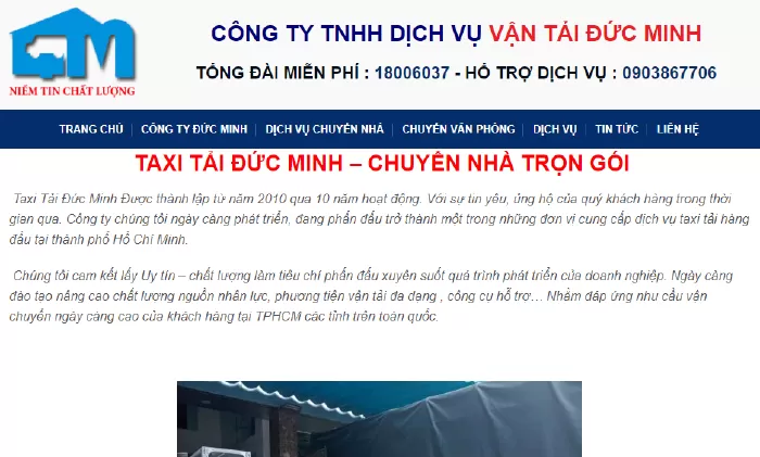 Công ty chuyển nhà trọn gói tại Tp HCM - Đức Minh