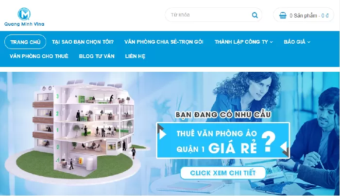 Công ty cho thuê văn phòng tại Tp HCM - Quang Minh Vina