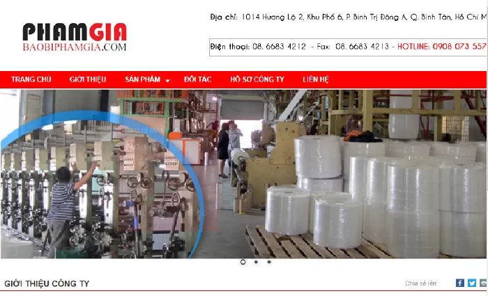 Công ty bao bì tại Tp HCM lớn nhất - Phạm Gia