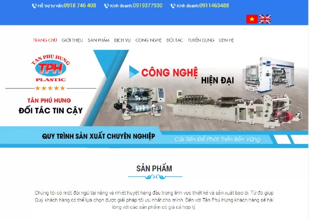Công ty bao bì tại Tp HCM lớn nhất - Tân Phú Hưng