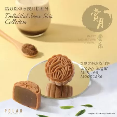 Bánh trung thu trà sữa đường nâu