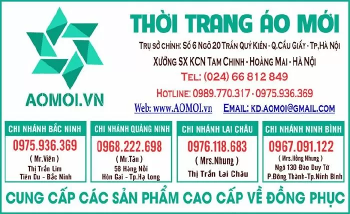 Công ty may đồng phục tại Hà Nội chất lượng nhất - Thời trang Áo Mới