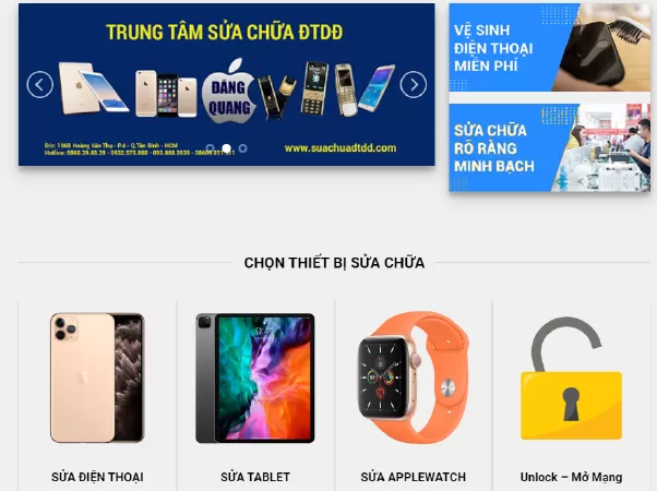 Sửa điện thoại Iphone tại Tp HCM uy tín nhất - Đăng Quang