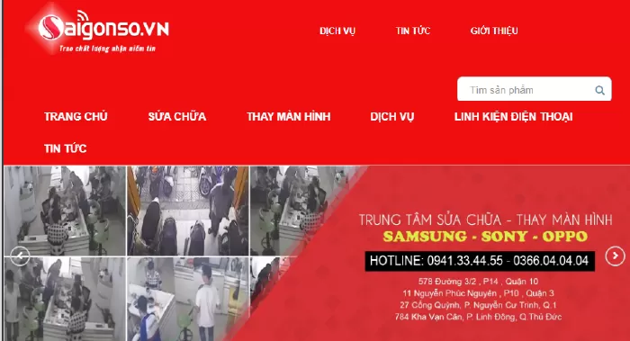 Sửa điện thoại Iphone tại Tp HCM uy tín nhất - Sài Gòn Số
