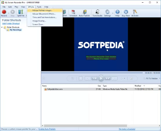 Phần mềm quay phim màn hình tốt nhất: My Screen Recorder Pro
