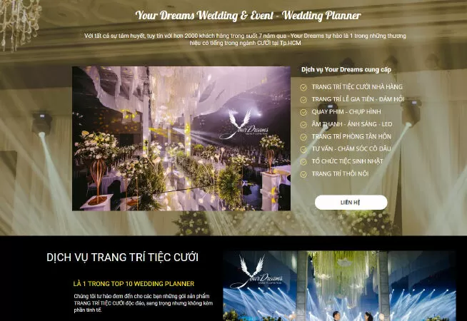 Dịch vụ trang trí tiệc cưới tại Sài Gòn - Your Dream