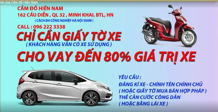 Địa chỉ cầm đồ tại Hà Nội uy tín nhất - Hiền Nam