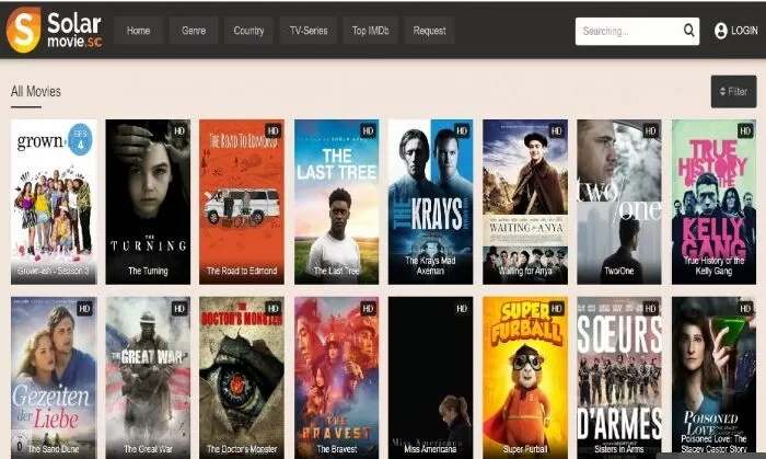 Trang web xem phim online miễn phí: SolarMovie