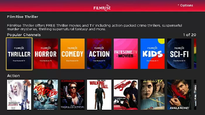 Trang web xem phim online miễn phí: FilmRise