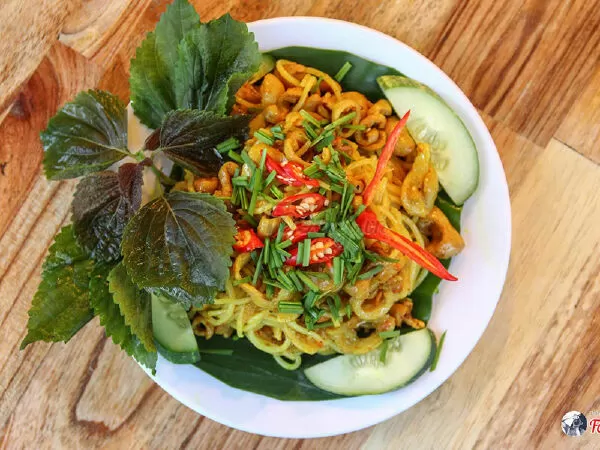 Bún lòng xào nghệ Hà Nội Xưa