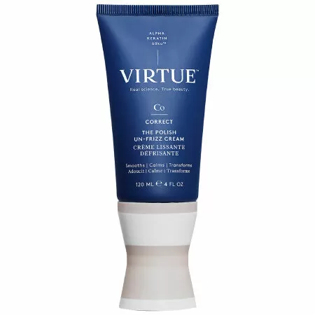 Sản phẩm chăm sóc tóc xoăn tốt nhất: Kem chống tóc xoăn cứng Virtue Polish Un-Frizz Cream