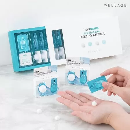 Sản phẩm làm đẹp của Hàn Quốc tốt nhất: Wellage Real Hyaluronic One Day Kit