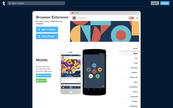 Ứng dụng tạo tập tin GIF: Tumblr