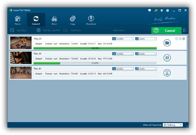 Phần mềm, website chuyển đổi video sang mp3: Leawo Video Converter