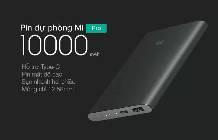Pin sạc dự phòng Xiaomi Pro 10.000mAh