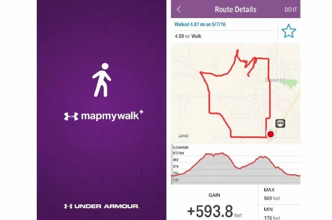 Ứng dụng đếm bước chân MapMyWalk
