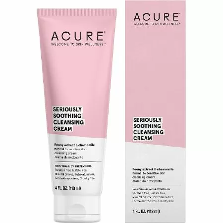 Sữa rửa mặt cho da khô: Sữa rửa mặt làm sạch dạng kem Acure Seriously Soothing Cleansing Cream