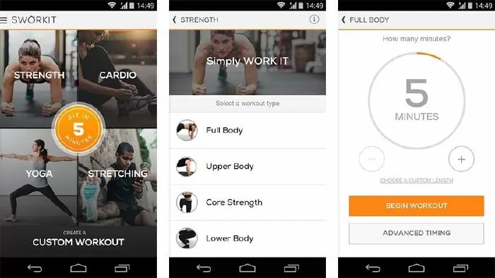 Ứng dụng sức khỏe trên di động tốt nhất: Sworkit