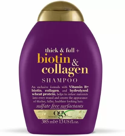 Dầu gội tốt nhất làm phồng tóc mỏng: Dầu gội OGX Biotin & Collagen