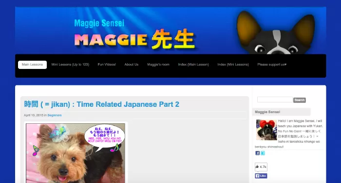 Website học tiếng Nhật tốt nhất: Maggie Sensei