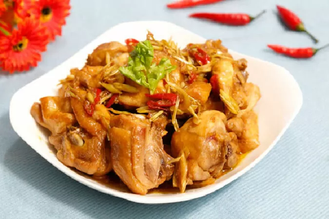 Gà xào sả chanh