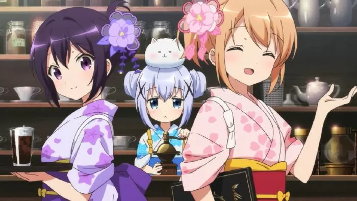 Anime dễ thương hay nhất: Is The Order a Rabbit (Quán cà phê thỏ)