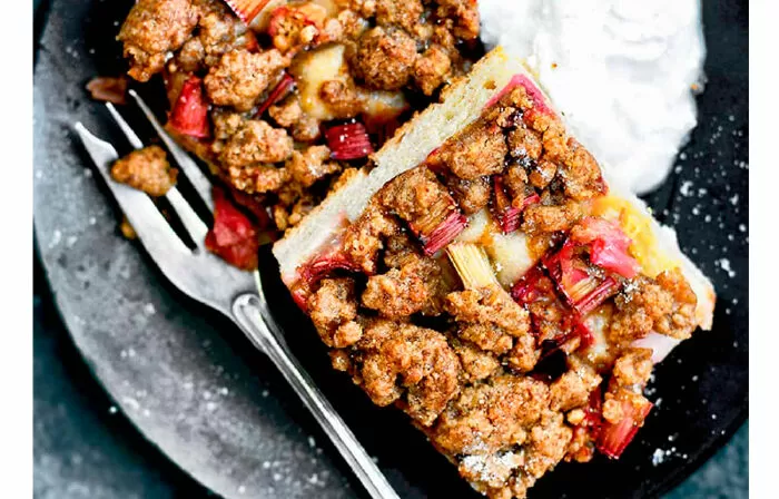 Món bánh ngon nhất nhiều dinh dưỡng: Bánh Streusel đại hoàng chay