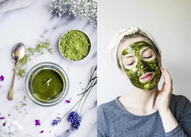 Thải độc da bằng mặt nạ trà xanh