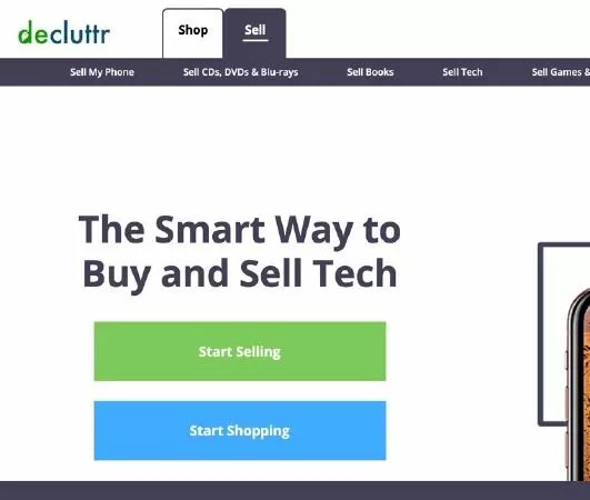 Ứng dụng bán hàng trực tuyến tốt nhất Decluttr