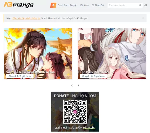 Web đọc anime hay nhất - A3Manga