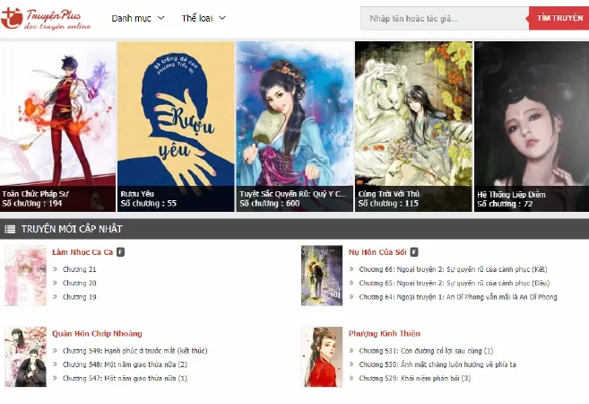 Web đọc anime hay nhất - Truyện Plus
