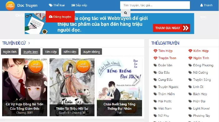 Web đọc anime hay nhất - Web Truyện