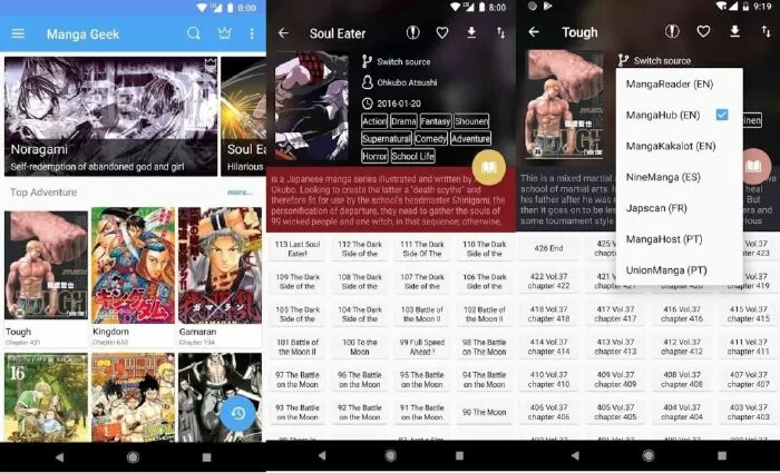 Ứng dụng manga tốt nhất: Manga Geek